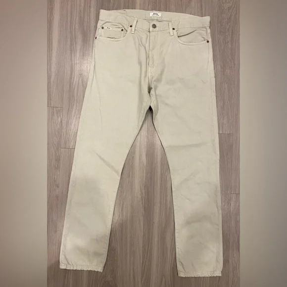 Polo Ralph Lauren The Sullivan Slim Beige Denim Jeans Men’s 34 34x32